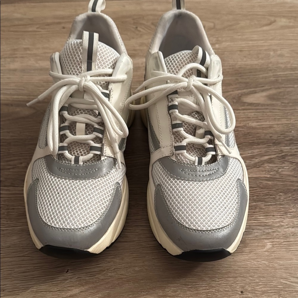 White and Gray Sneakers